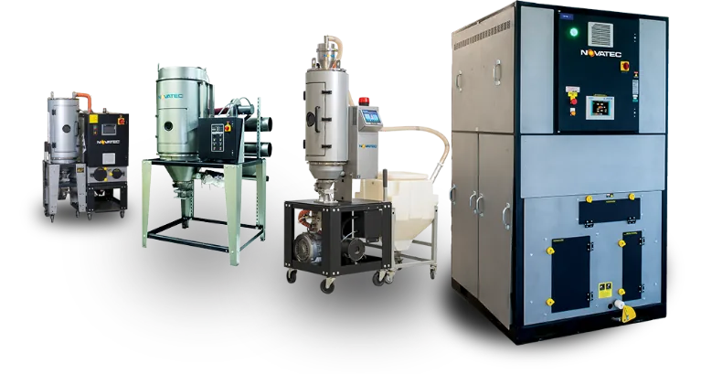 The Novatec drying line, from portable dryers to the central drying unit